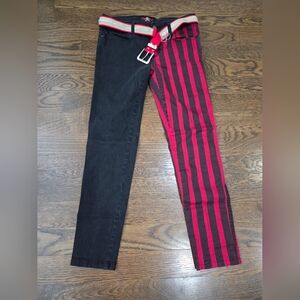 Royal Bones Black and Red Skull Jeans Sz.13